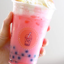 Load image into Gallery viewer, strawberry with blueberry boba tea vegan milk kit gift set