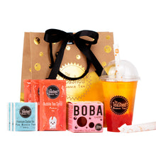 Load image into Gallery viewer, syrup bubble tea gift set with gift bag