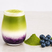 Load image into Gallery viewer, blueberry matcha latte