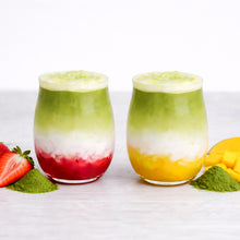 Load image into Gallery viewer, layered matcha latte drinks