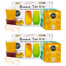 Load image into Gallery viewer, 2 x 6 Serving Vegan Milk Bubble Tea Kit Gift Box
