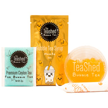 Load image into Gallery viewer, Bubble Tea Kit - Contains Popping Boba, Syrup, Tea &amp; Straw - Makes 1 drink
