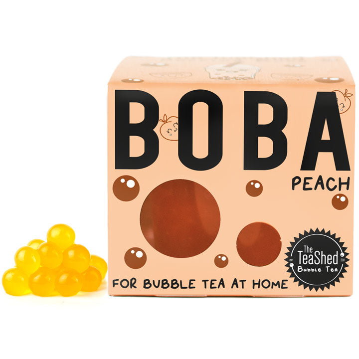 peach popping boba juice pearls